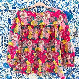 Floral Long Sleeve Blouse Little English